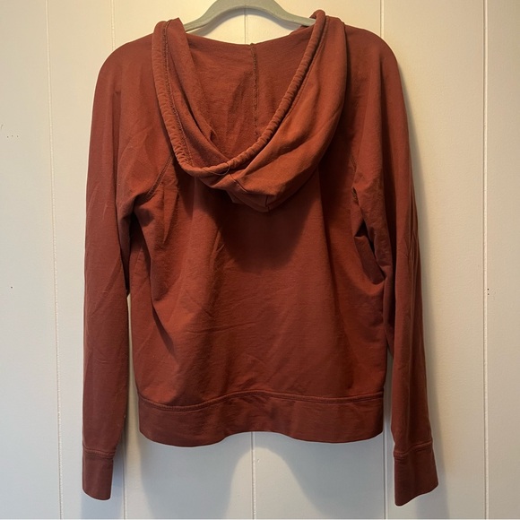 Rust Zip-Up Hoodie for Women - Picture 4 of 4